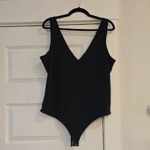 Express Black V-Neck Bodysuit